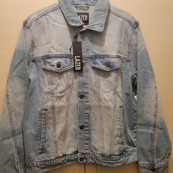 Lazer Mens Denim Jacket (Large) - Picture 1 of 4
